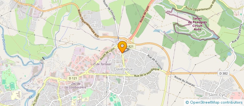localisation de l'entreprise GROUPE AVIPUR à DAVEZIEUX