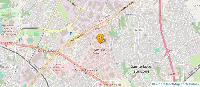localisation de l'entreprise GROUPE AVT à NANTES