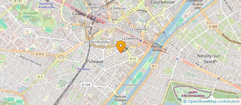 localisation de l'entreprise GROUPE AZ PARE BRIZ  LE VESINET