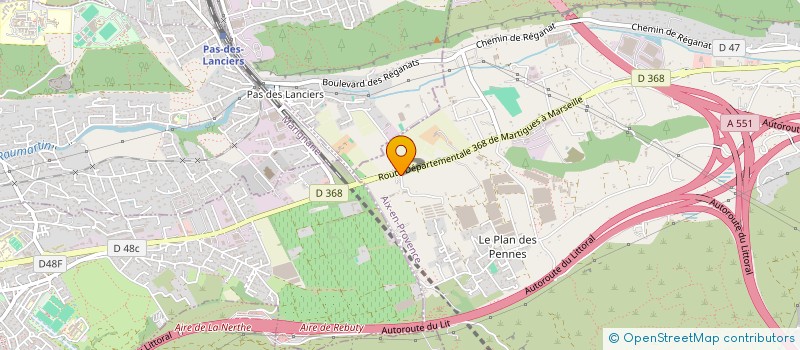 localisation de l'entreprise GROUPE AZG  LES PENNES-MIRABEAU