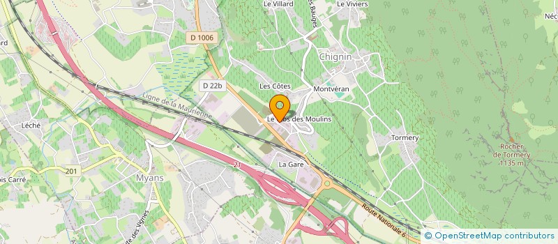 localisation de l'entreprise GROUPE AZIMUT  CHIGNIN