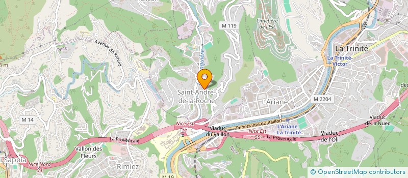 localisation de l'entreprise GROUPE AZUREEN EDUCATION PERMANENTE  SAINT-ANDRE-DE-LA-ROCHE