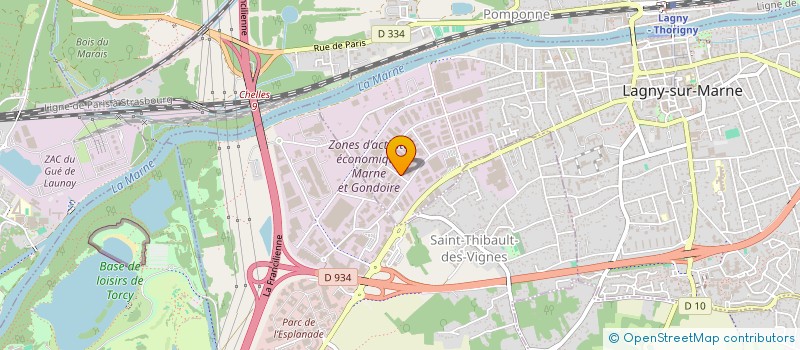 localisation de l'entreprise GROUPE B à LAGNY-SUR-MARNE