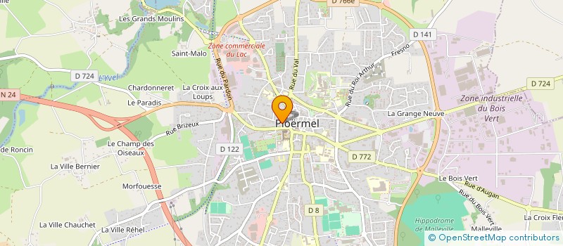 localisation de l'entreprise GROUPE B  PLOERMEL