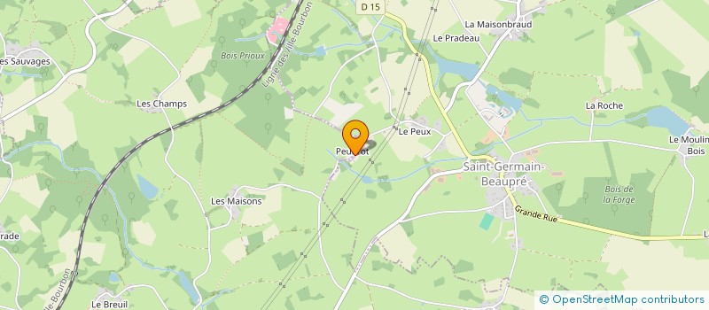 localisation de l'entreprise GROUPE BAJOU à SAINT-GERMAIN-BEAUPRE