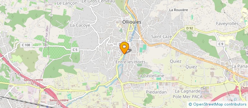 localisation de l'entreprise GROUPE BALREAL  OLLIOULES