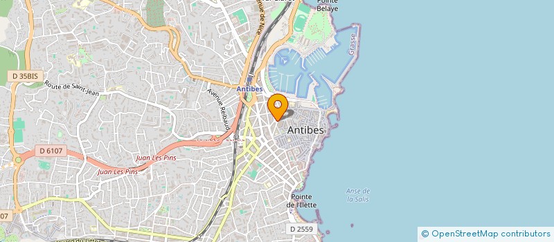 localisation de l'entreprise GROUPE BARETTA HOLDING  ANTIBES