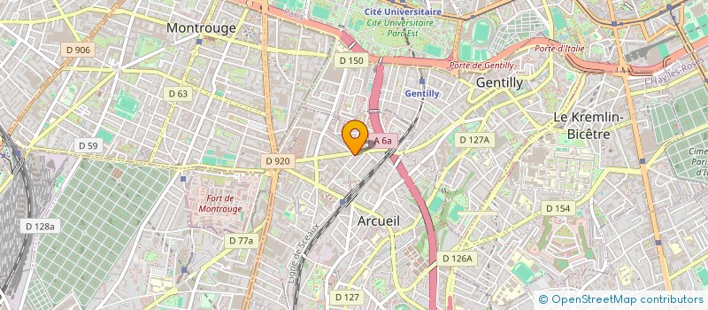 localisation de l'entreprise GROUPE BARRAT à ARCUEIL