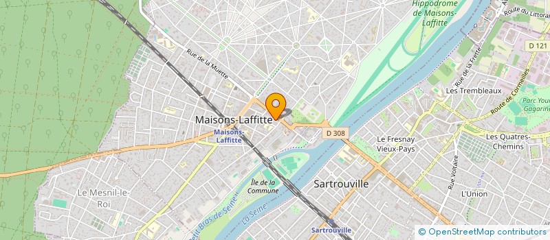 localisation de l'entreprise GROUPE BATI CONCEPT  MAISONS-LAFFITTE