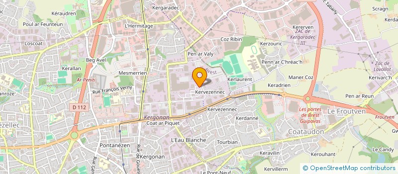 localisation de l'entreprise GROUPE BAU BRETAGNE AMENAGEMENT UTILITAIRE à BREST
