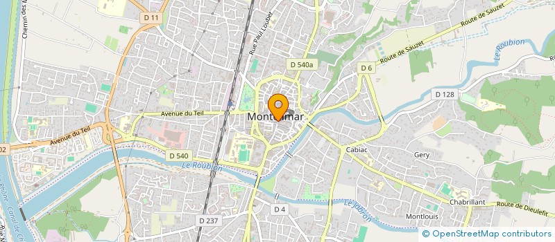 localisation de l'entreprise GROUPE BAUME SA à MONTELIMAR