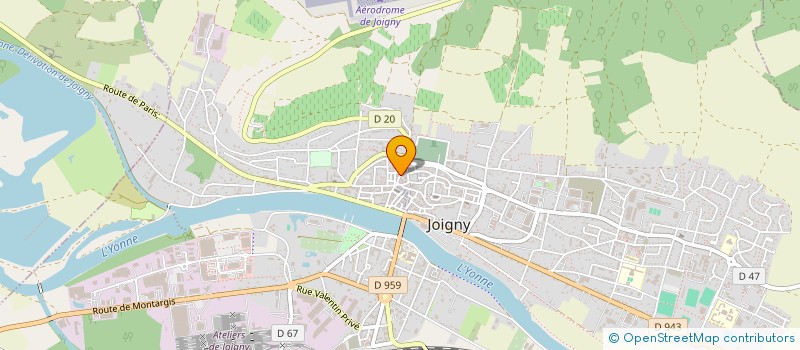 localisation de l'entreprise GROUPE BAYARD  JOIGNY