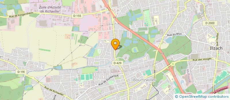 localisation de l'entreprise GROUPE BC AUTOMOBILE  KINGERSHEIM