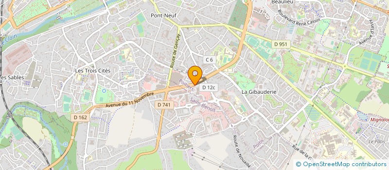 localisation de l'entreprise GROUPE BCMI (BATISSEUR CONCEPTEUR MAISONS INDIVIDUELLES)  POITIERS