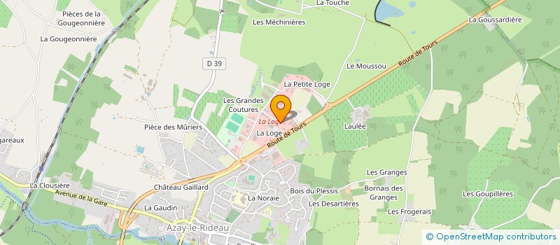 localisation de l'entreprise GROUPE BERCAB  AZAY-LE-RIDEAU