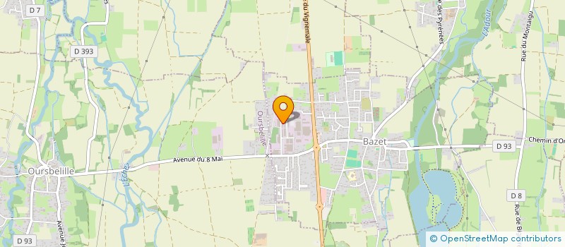 localisation de l'entreprise GROUPE BERNAD  BAZET