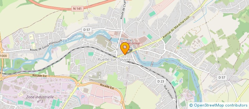 localisation de l'entreprise GROUPE BERNARD à RUELLE-SUR-TOUVRE