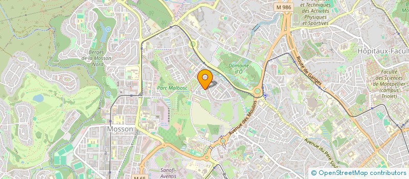 localisation de l'entreprise GROUPE BERTHUIT  MONTPELLIER