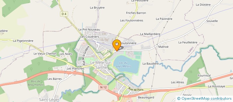 localisation de l'entreprise GROUPE BGA à COULONGES-SUR-SARTHE