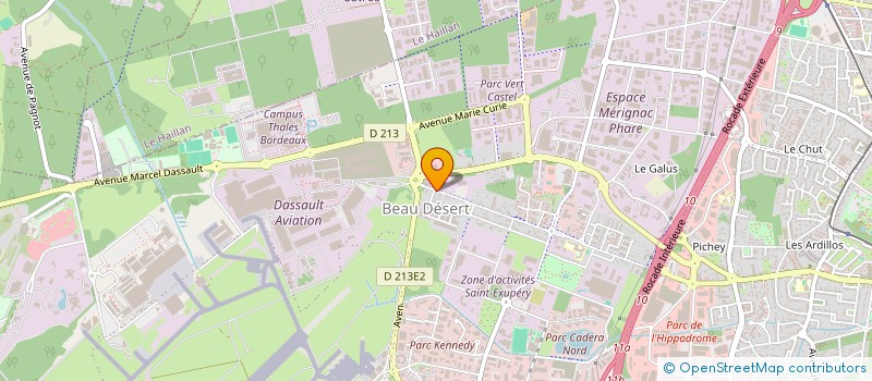 localisation de l'entreprise GROUPE BHOHN  MERIGNAC