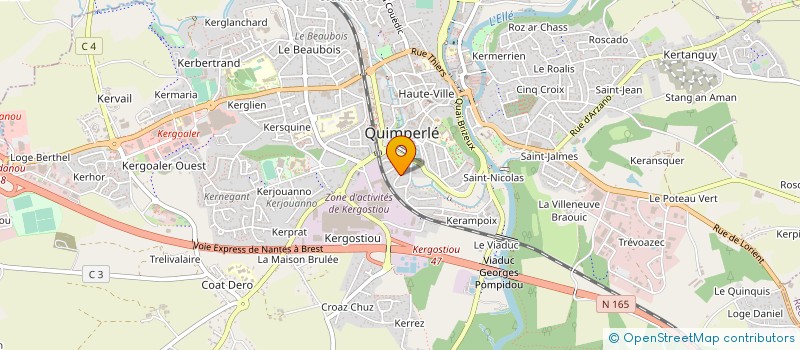 localisation de l'entreprise GROUPE BIGARD  QUIMPERLE