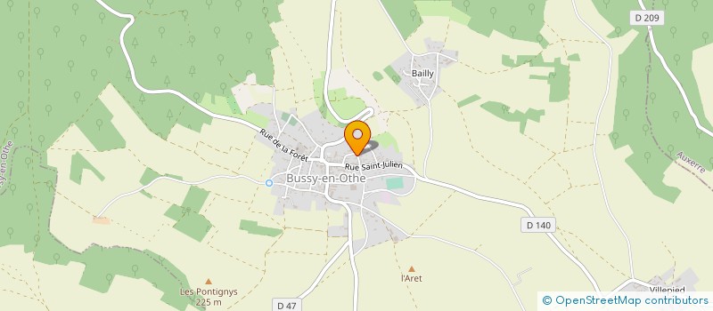 localisation de l'entreprise GROUPE BIOENERGETIQUE TAOISTE  BUSSY-EN-OTHE