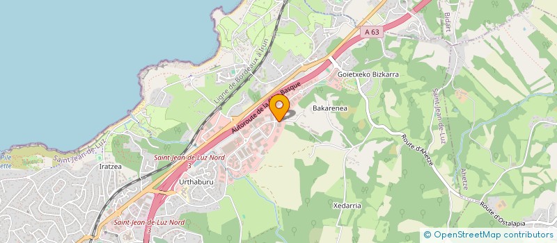 localisation de l'entreprise GROUPE BIOK DISTRIBUTION  SAINT-JEAN-DE-LUZ