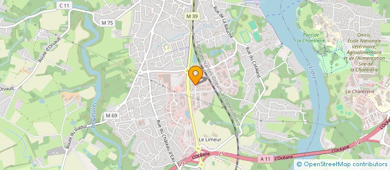 localisation de l'entreprise GROUPE BLAIN LOCATIONS MEUBLEES  LA CHAPELLE-SUR-ERDRE