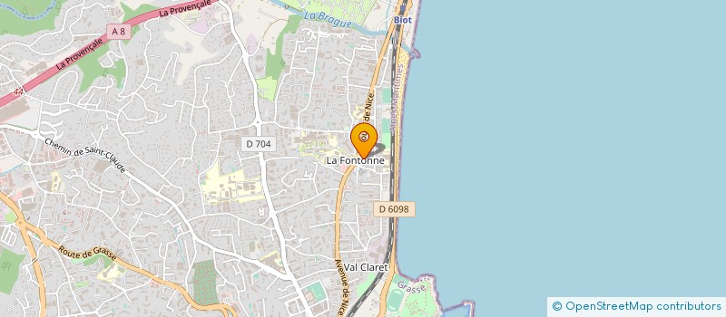 localisation de l'entreprise GROUPE BLM à ANTIBES