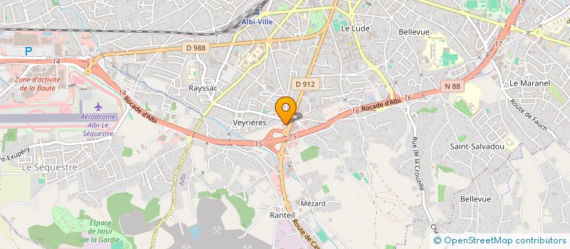 localisation de l'entreprise GROUPE BLT  ALBI