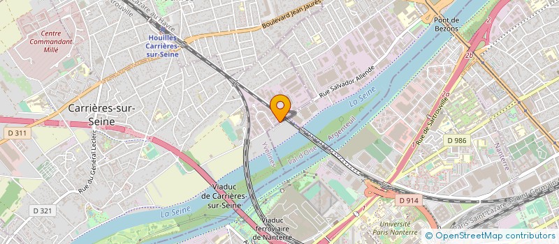 localisation de l'entreprise GROUPE BMA à CARRIERES-SUR-SEINE