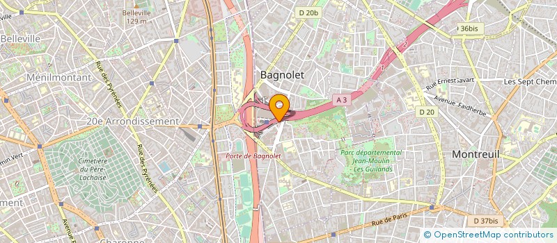localisation de l'entreprise GROUPE BOCA ELECTRONIQUE à BAGNOLET