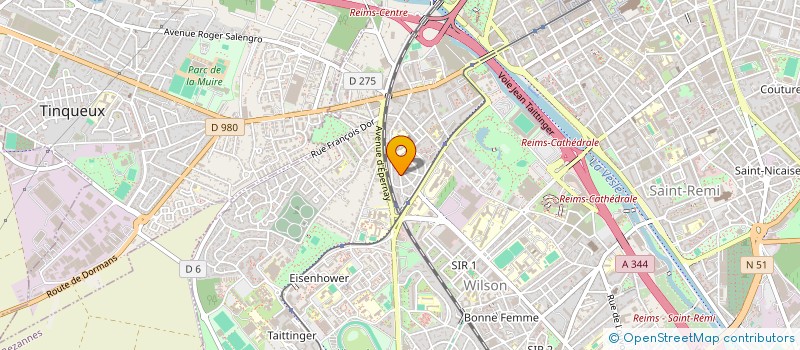 localisation de l'entreprise GROUPE BOHEME  REIMS