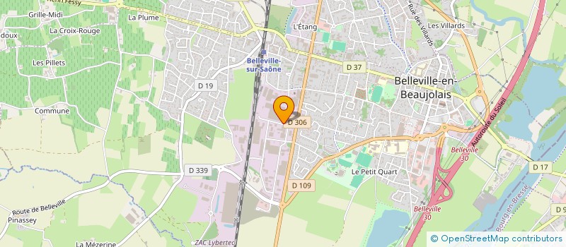 localisation de l'entreprise GROUPE BOISSON à BELLEVILLE-EN-BEAUJOLAIS