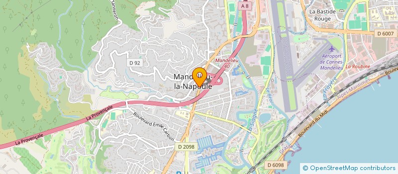 localisation de l'entreprise GROUPE BONNET OPTIQUE  MANDELIEU-LA-NAPOULE