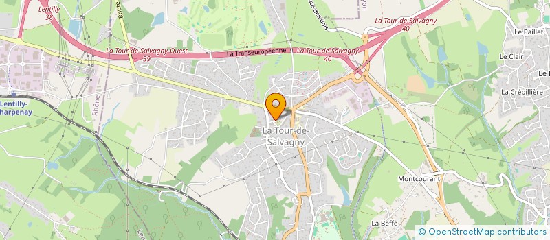 localisation de l'entreprise GROUPE BOREAL  LA TOUR-DE-SALVAGNY