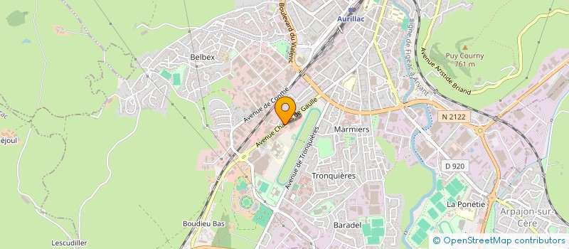localisation de l'entreprise GROUPE BOS à AURILLAC