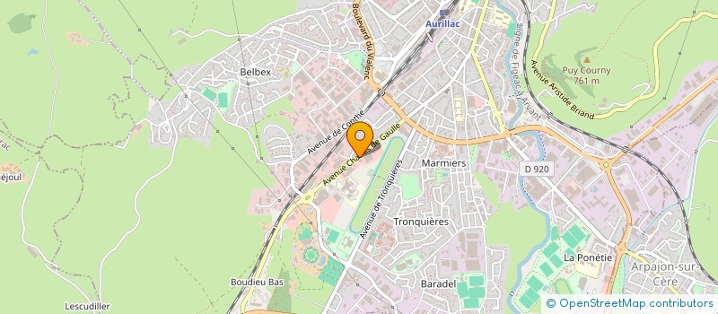 localisation de l'entreprise GROUPE BOS II à AURILLAC