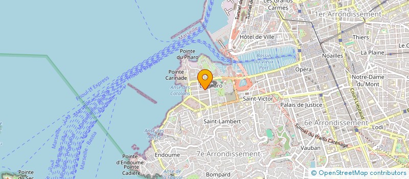 localisation de l'entreprise GROUPE BOULISTE PHARO-CATALANS à MARSEILLE