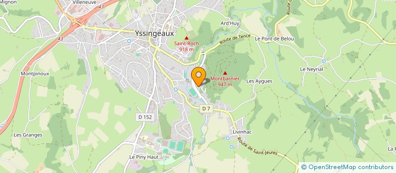 localisation de l'entreprise GROUPE BOUQUET ETIENNE  YSSINGEAUX