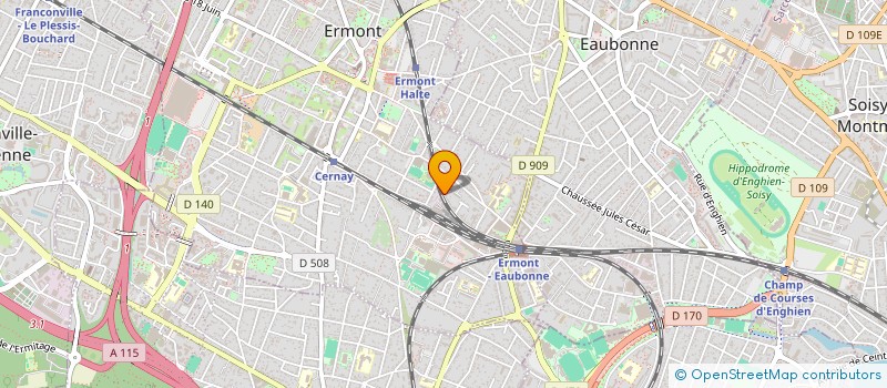 localisation de l'entreprise GROUPE BOVERY  ERMONT