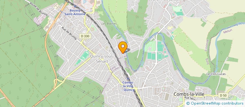 localisation de l'entreprise GROUPE BRACCINI  QUINCY-SOUS-SENART