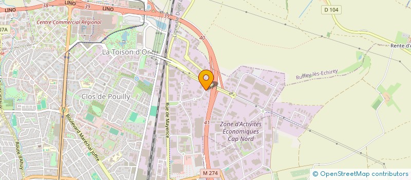 localisation de l'entreprise GROUPE BRADOR  DIJON