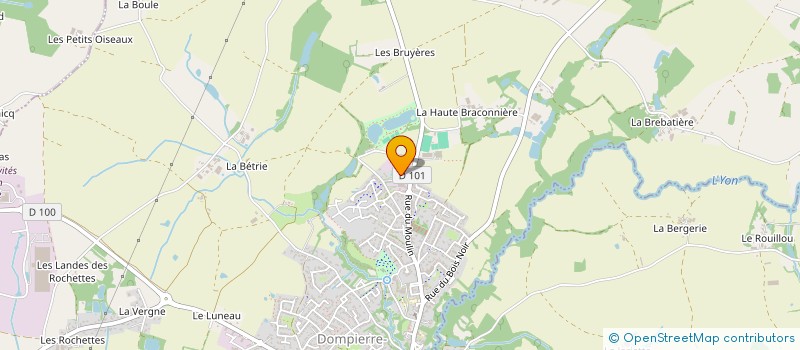 localisation de l'entreprise GROUPE BRETHOME  DOMPIERRE-SUR-YON