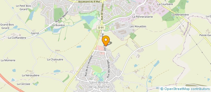 localisation de l'entreprise GROUPE BROSSET METALLERIE - GBM à SEVREMOINE