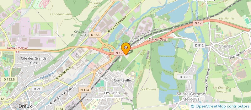 localisation de l'entreprise GROUPE BUYLEASE CORPORATE à DREUX
