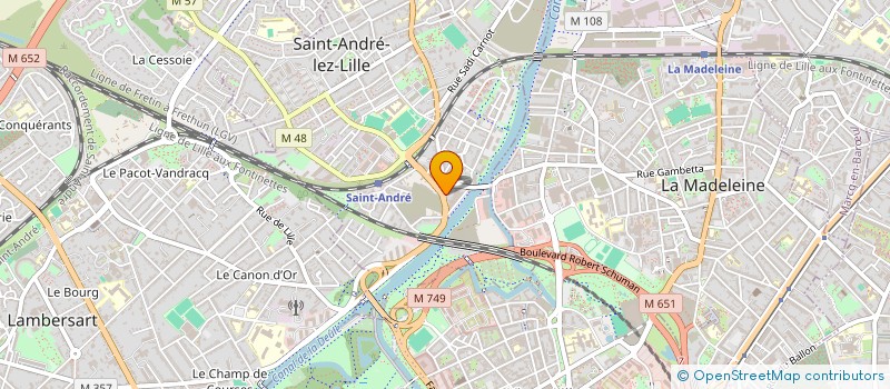localisation de l'entreprise GROUPE C2H à SAINT-ANDRE-LEZ-LILLE