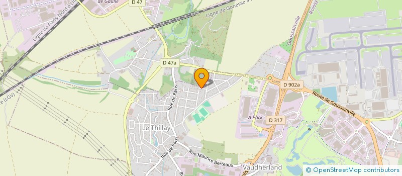 localisation de l'entreprise GROUPE C2R  LE THILLAY