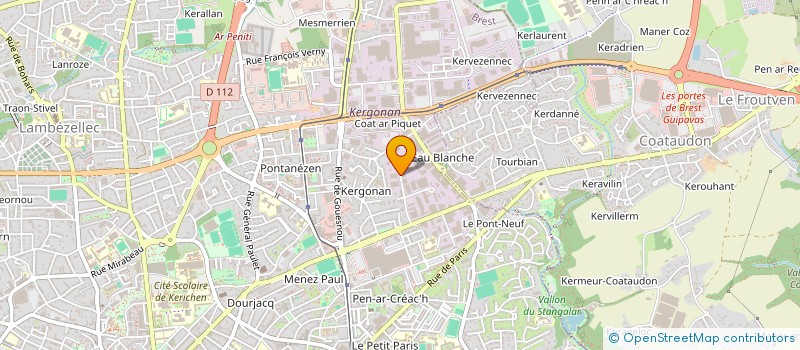 localisation de l'entreprise GROUPE CADIOU à BREST
