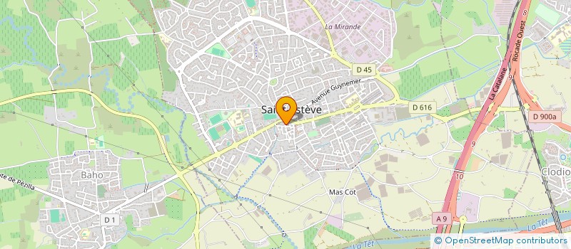 localisation de l'entreprise GROUPE CANTARERO  SAINT-ESTEVE